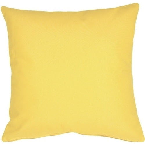 Pillow Decor - Sunbrella Buttercup Yellow 20x20 Outdoor Pillow Image 1