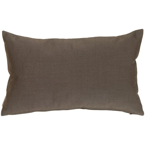 Pillow Decor - Sunbrella Coal Black 12x19 Outdoor Pillow Image 1