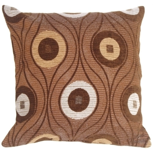 Pillow Decor - Pods in Chocolate Throw Pillow Image 1