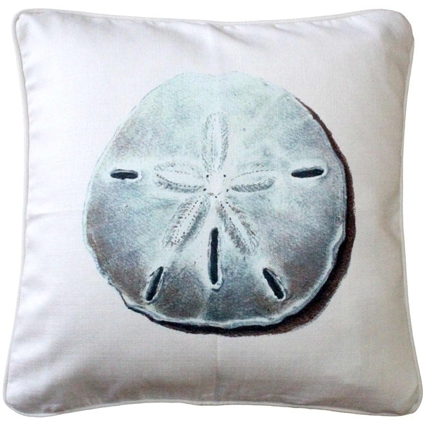 Pillow Decor - Ponte Vedra Sand Dollar Throw Pillow 20x20 Image 1