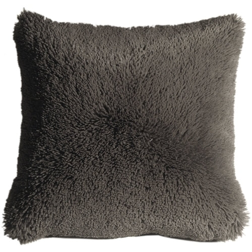 Pillow Decor - Soft Plush Gray 20x20 Throw Pillow Image 1