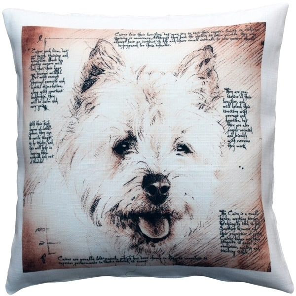 Pillow Decor - Cairn Male Dog Pillow 17x17 Image 1