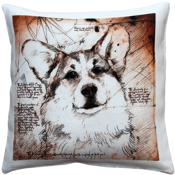 Pillow Decor - Pembroke Welsh Corgi 17x17 Dog Pillow Image 1