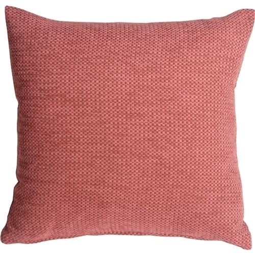 Pillow Decor Arizona Chenille Pink 16x16 Throw Pillow Decorative Cushion Image 1