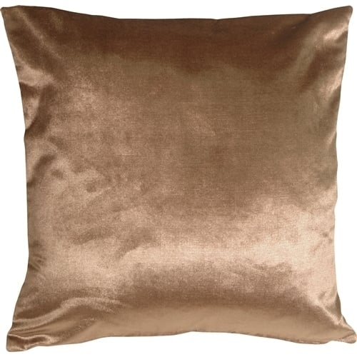 Pillow Decor Milano 20x20 Light Brown Decorative Pillow 100% Polyester Soft Fabric Image 1