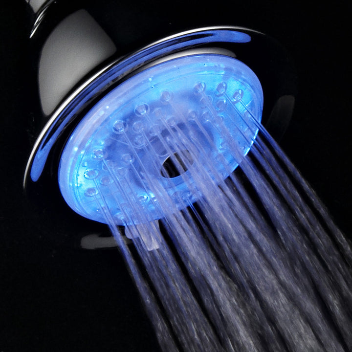 PowerSpa 7 Color LED Showerhead Turbo Pressure Boost Nozzle 1500 4 Settings Image 5