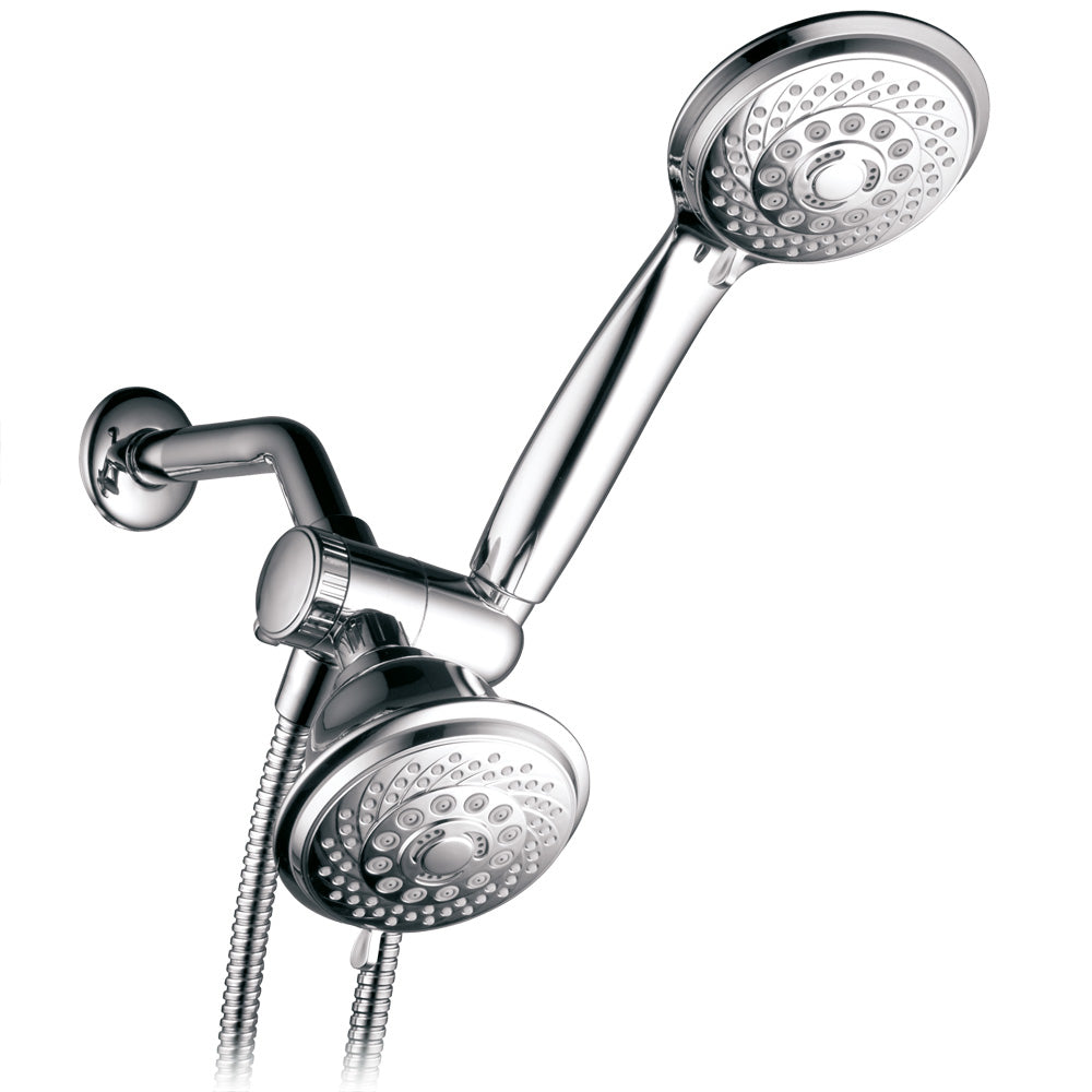 HotelSpa Luxury 30 Setting Shower Head Combo 6ft Premium Hose Chrome 1614 Image 3