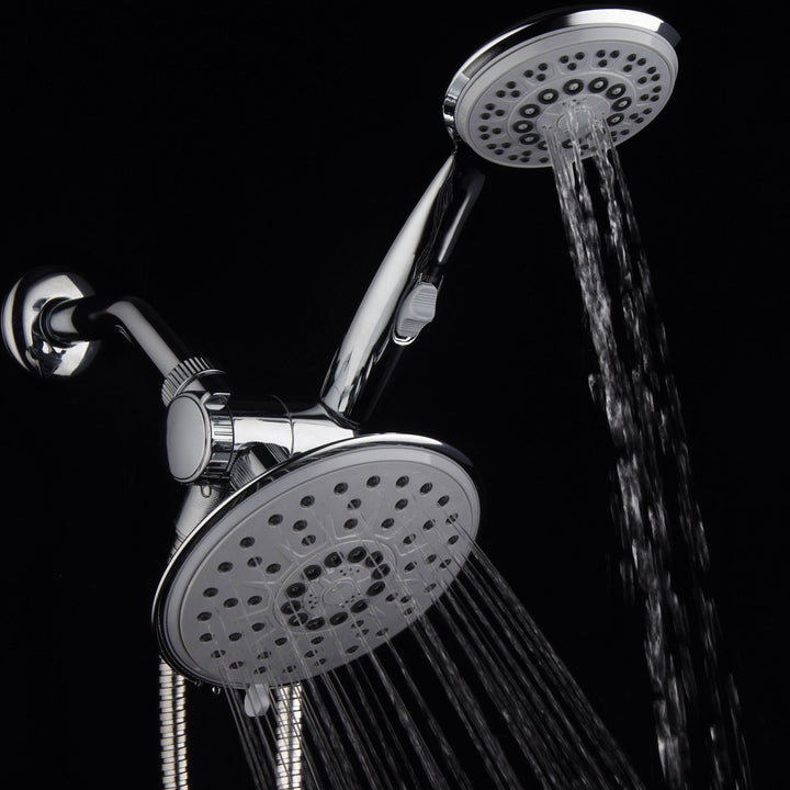 Hydroluxe 30 Setting 6 Inch Rainfall Shower Head Combo with ON/OFF Pause Switch Image 4