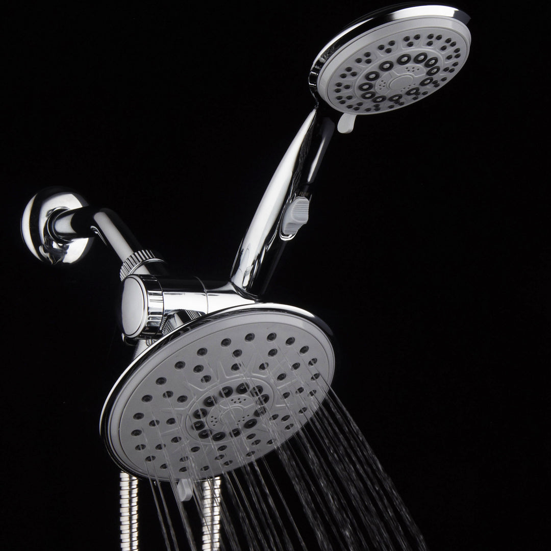 Hydroluxe 30 Setting 6 Inch Rainfall Shower Head Combo with ON/OFF Pause Switch Image 5