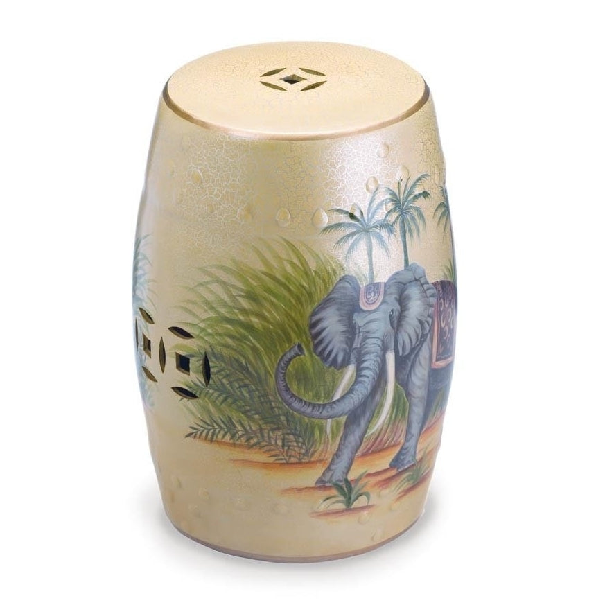 FAR EAST ELEPHANT CERAMIC STOOL Image 1