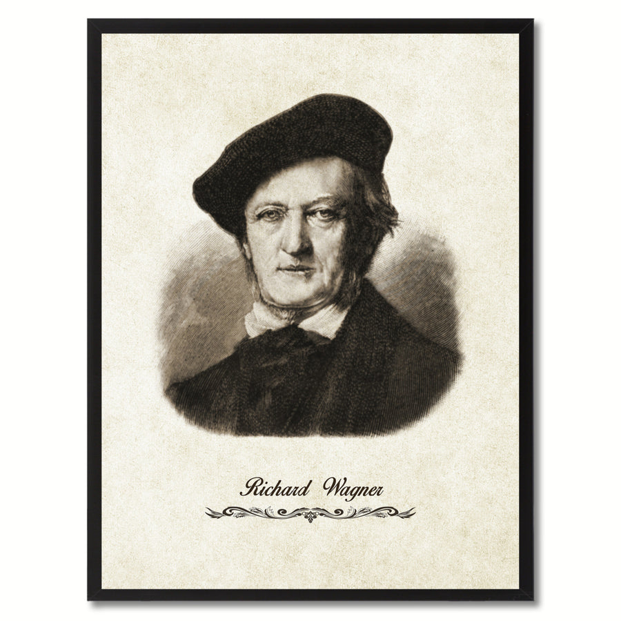 Wagner Musician Canvas Print Pictures Frame Music  Wall Art Gifts Image 1