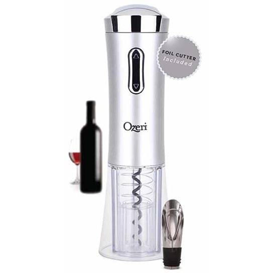 Ozeri Nouveaux II Electric Wine Opener with Foil Cutter and Wine Stopper Image 1