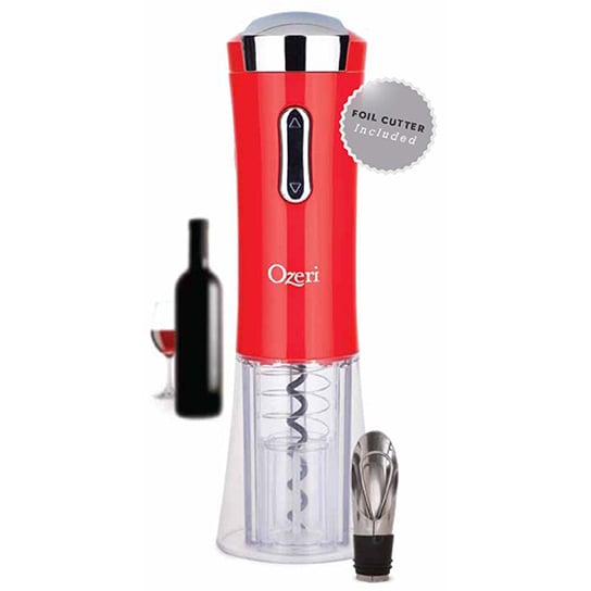 Ozeri Nouveaux II Electric Wine Opener with Foil Cutter and Wine Stopper Image 2