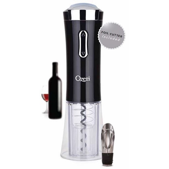 Ozeri Nouveaux II Electric Wine Opener with Foil Cutter and Wine Stopper Image 3