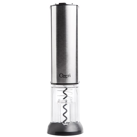 Ozeri Extravo Electric Wine Opener Stainless Steel Auto Activation Rechargeable Image 1