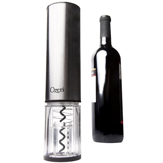 Ozeri Extravo Electric Wine Opener Stainless Steel Auto Activation Rechargeable Image 2