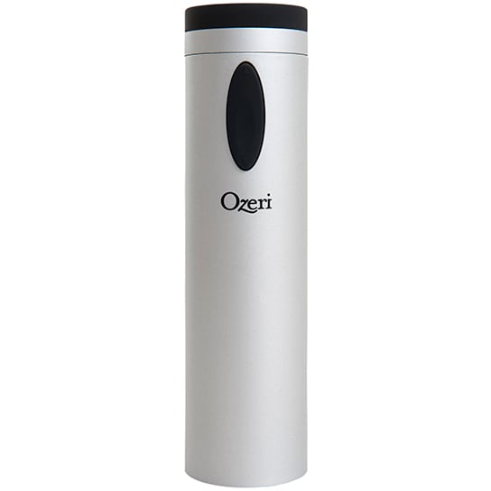 Ozeri Fascina Electric Wine Opener Silver Cordless Corkscrew Foil Cutter 60 Bottles Image 1