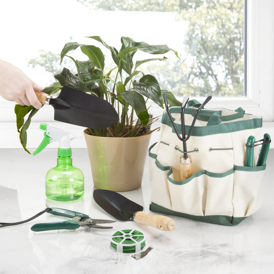 8-Piece Garden Tool and Tote Set Image 1