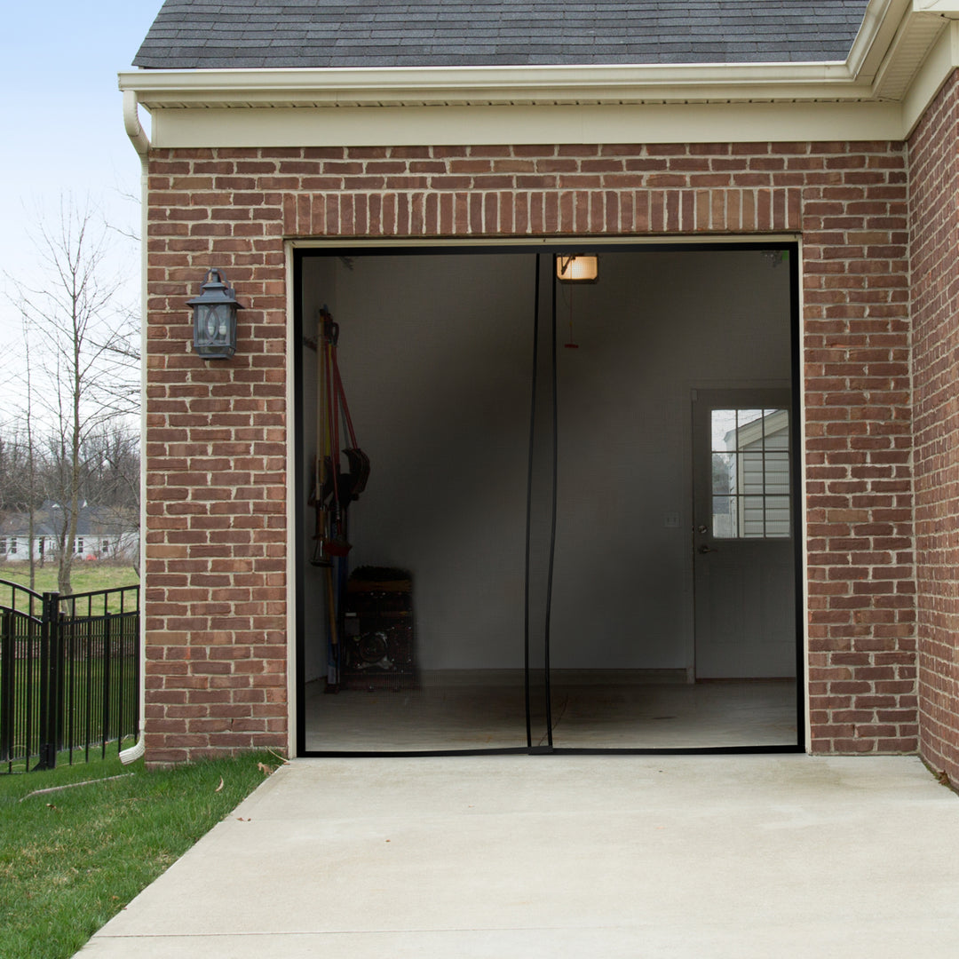 Garage Magnetic Screen One Car Garage But Net Enclosure 114 x 90 Inches Image 1