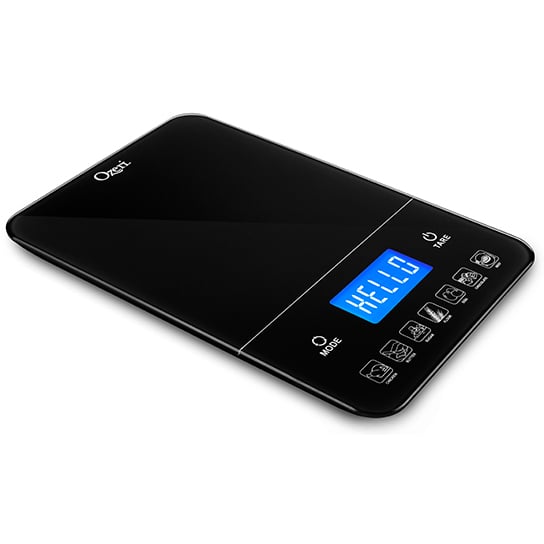 Ozeri Touch III Digital Kitchen Scale 22 lbs Calorie Counter Black Glass Image 1