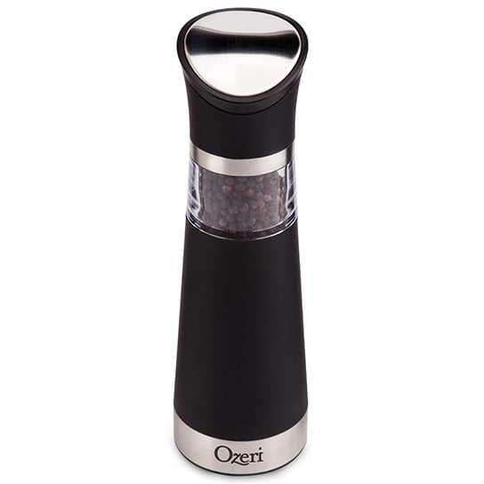 Ozeri Graviti Pro Electric Salt and Pepper Grinder Set BPA-Free White Black Image 2