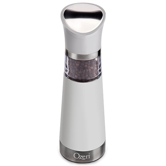 Ozeri Graviti Pro Electric Salt and Pepper Grinder Set BPA-Free White Black Image 3