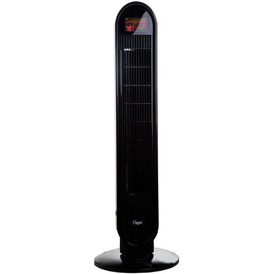 Ozeri 360 Oscillation Tower Fan with Noise Reduction Technology Remote Control Image 1