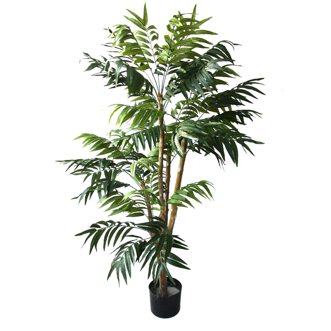 5 FT Tropical Palm Artificial Tree Indoor Outdoor Fake Plant Patio Porch Decor Image 2