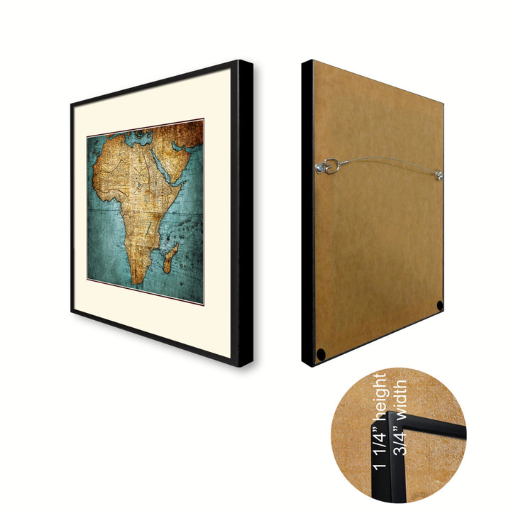 Africa Mapmaker Vintage Antique Map Wall Art  Gift Ideas Canvas Print Custom Picture Frame Image 5