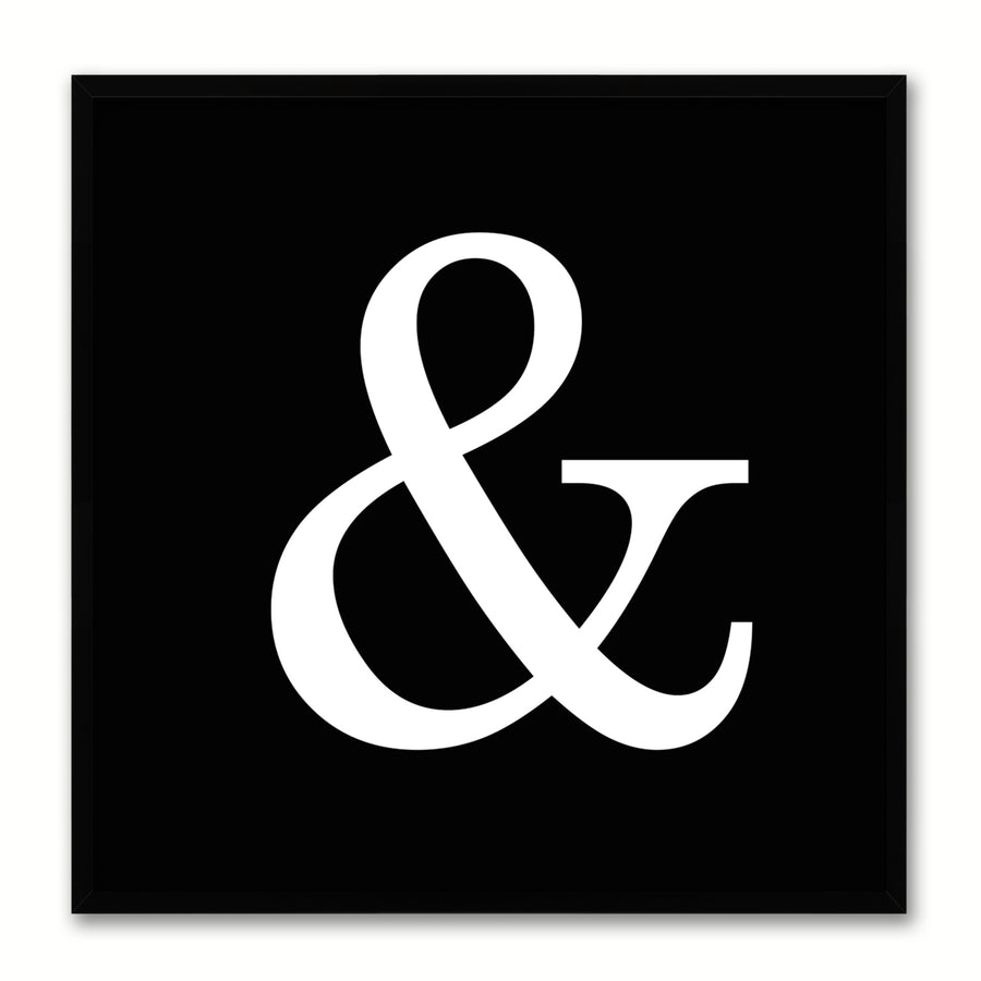 Ampersand Social Media Icon Canvas Print with Picture Frame Wall Art Image 1
