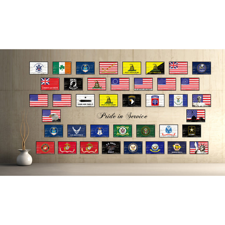 American Eagle Flag Canvas Print with Picture Frame  Wall Art Gifts Image 2