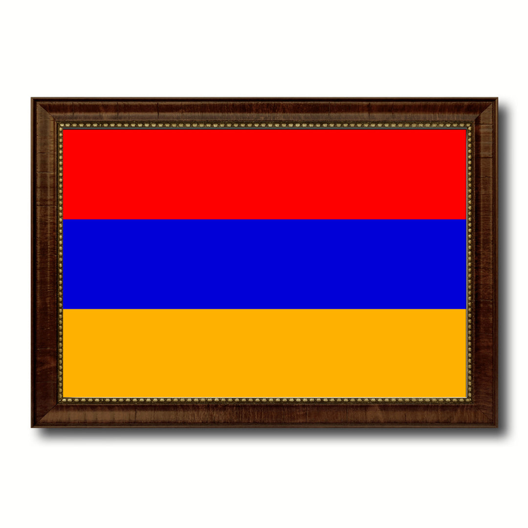 Armenia Country Flag Canvas Print with Picture Frame  Gifts Wall Image 1