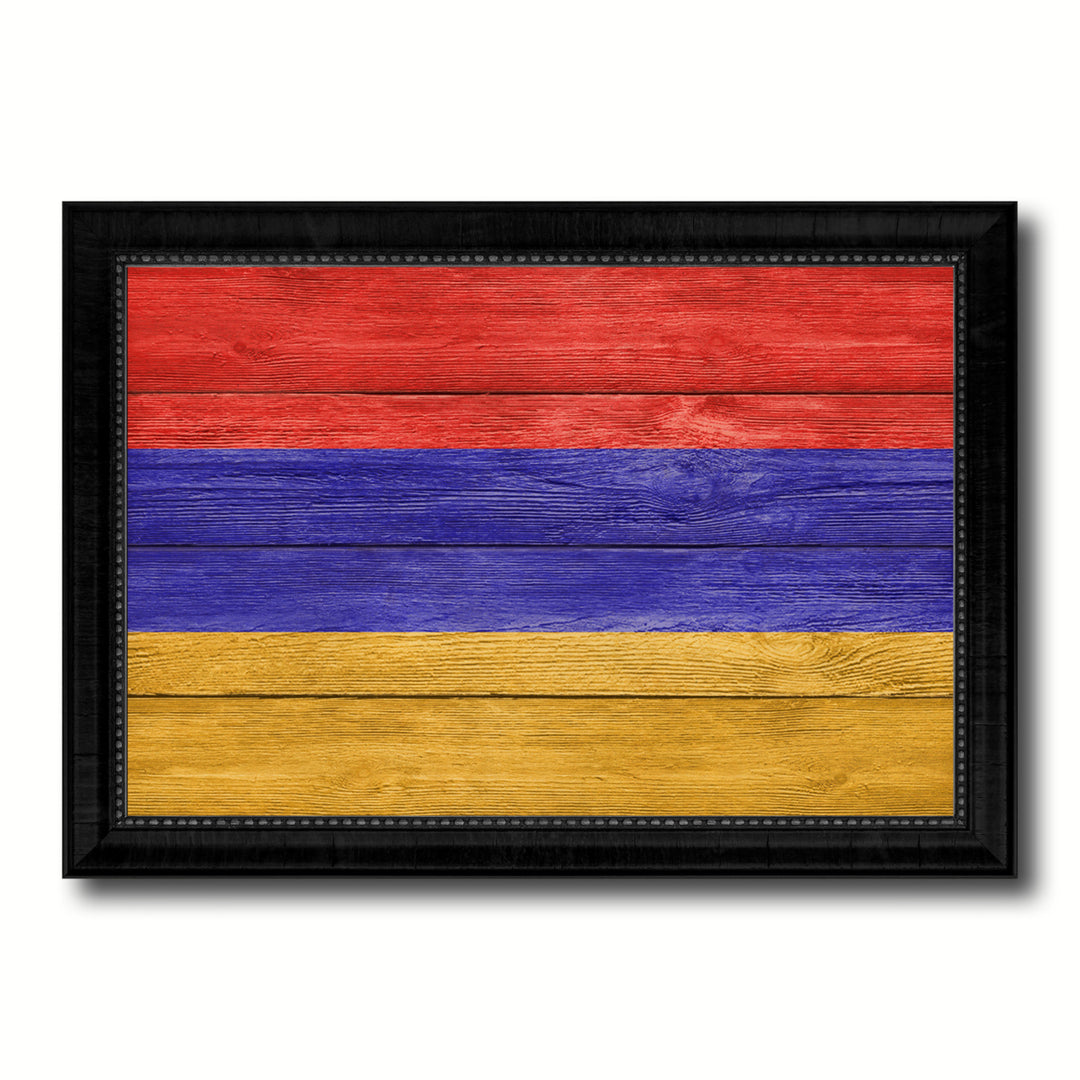 Armenia Country Flag Texture Canvas Print with Picture Frame  Wall Art Gift Ideas Image 1