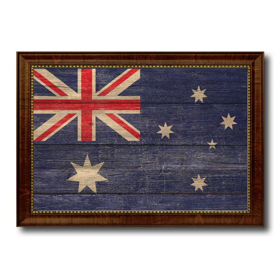 Australia Country Flag Texture Canvas Print with Custom Frame  Gift Ideas Wall Decoration Image 1
