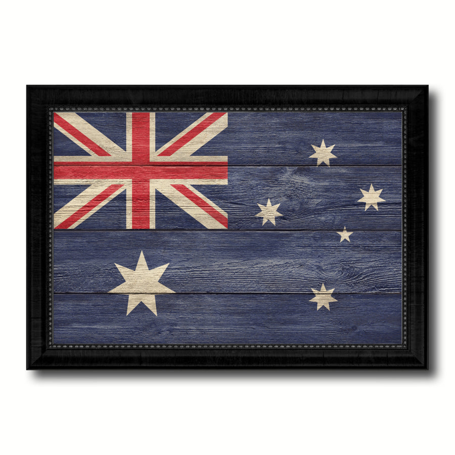 Australia Country Flag Texture Canvas Print with Picture Frame  Wall Art Gift Ideas Image 1