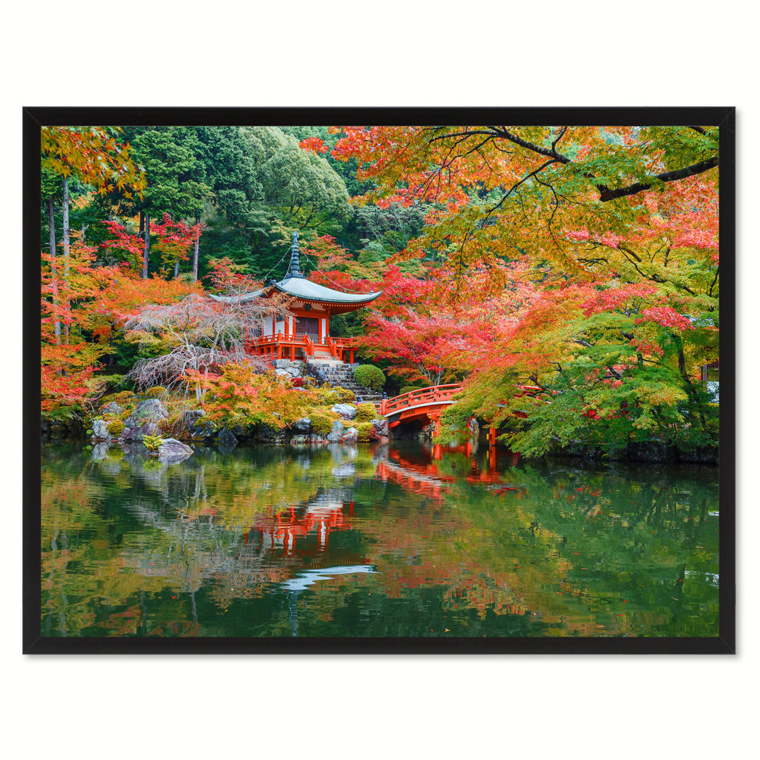 Autumn Daigoji Temple Landscape Photo Canvas Print Pictures Frames  Wall Art Gifts Image 1