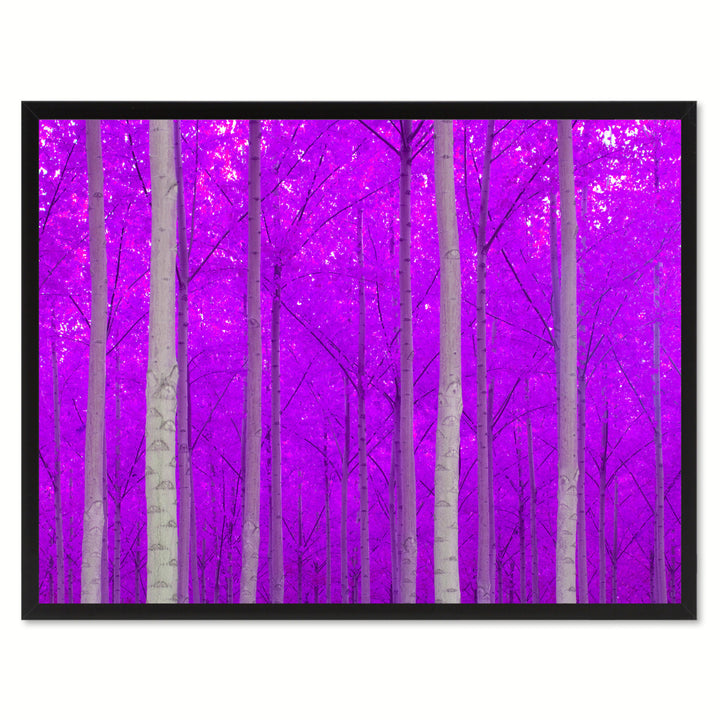 Autumn Tree Purple Landscape Photo Canvas Print Pictures Frames  Wall Art Gifts Image 1