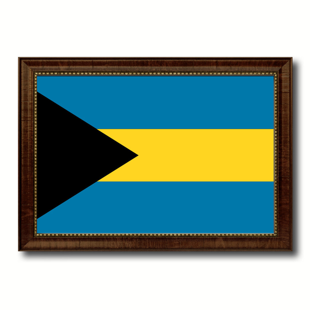 Bahama Country Flag Canvas Print with Picture Frame  Gifts Wall Image 1