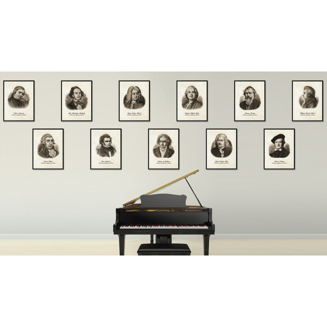 Bach Musician Canvas Print Pictures Frames Music  Wall Art Gifts Image 3