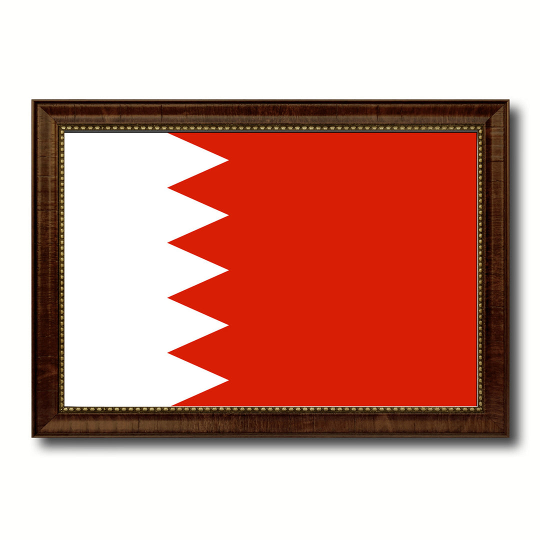 Bahrain Country Flag Canvas Print with Picture Frame  Gifts Wall Image 1