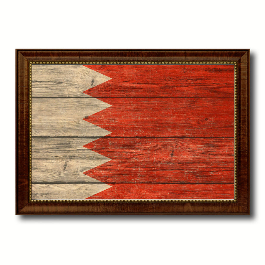 Bahrain Country Flag Texture Canvas Print with Custom Frame  Gift Ideas Wall Decoration Image 1