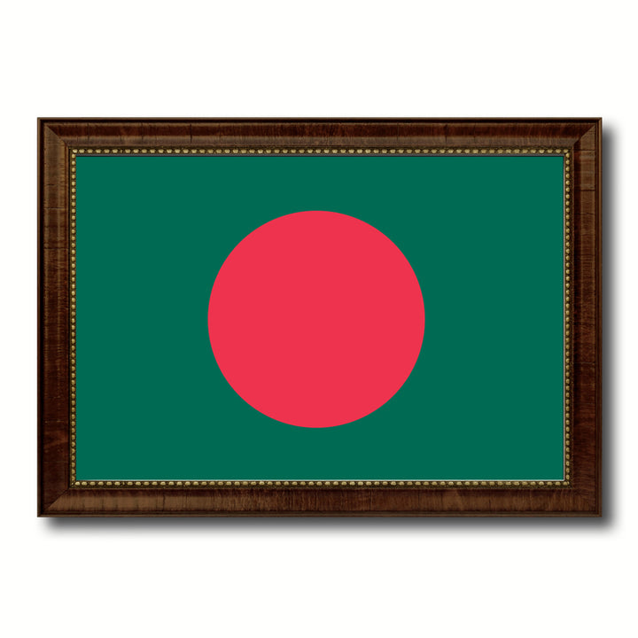 Bangladesh Country Flag Canvas Print with Picture Frame  Gifts Wall Image 1