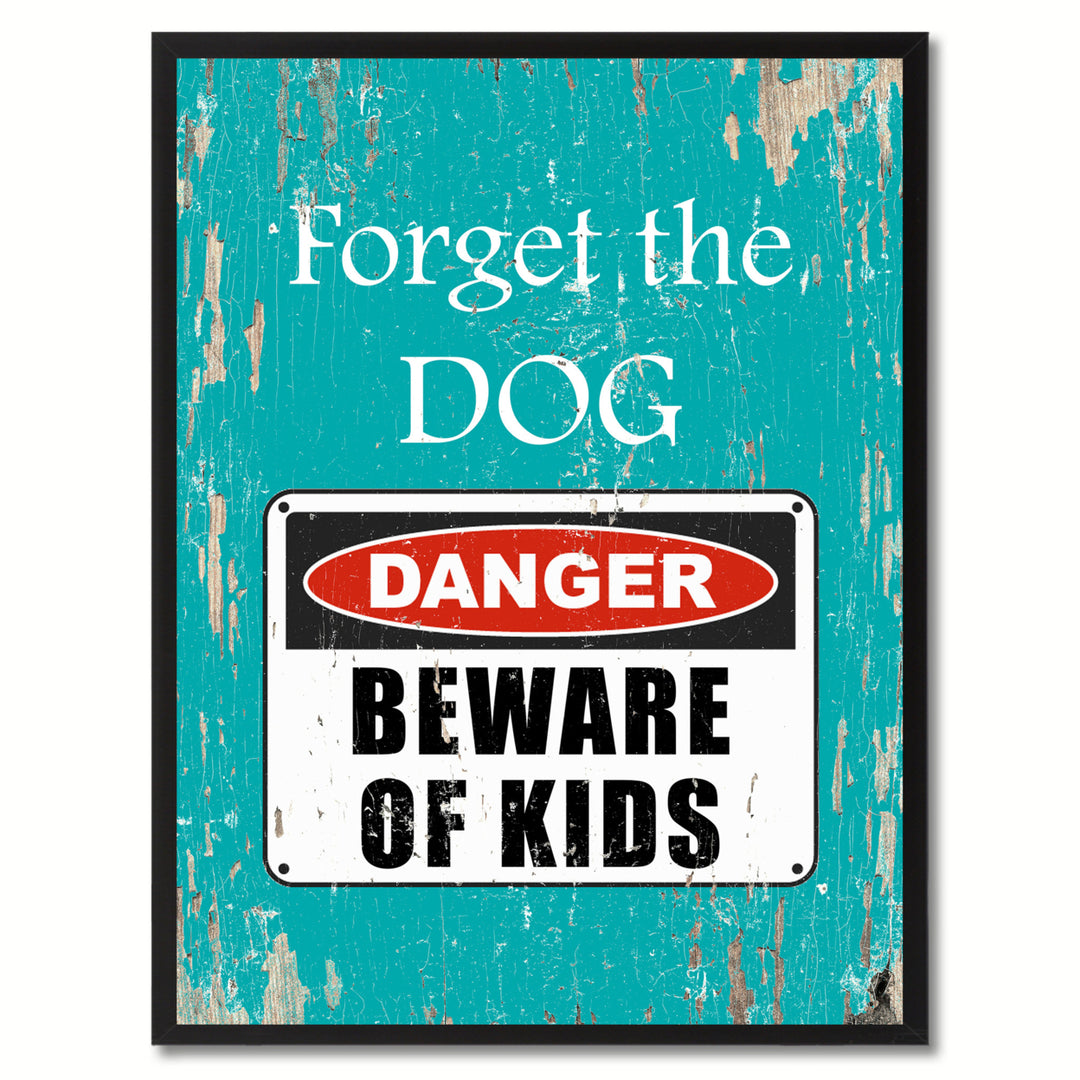 Beware of Husband Danger Warning Gift Print On Canvas  Wall Art Image 1