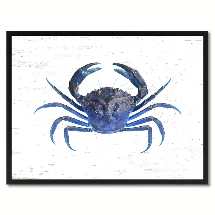 Blue Crab Painting Reproduction  Gifts Canvas Prints Picture Frame Wall Art Image 1
