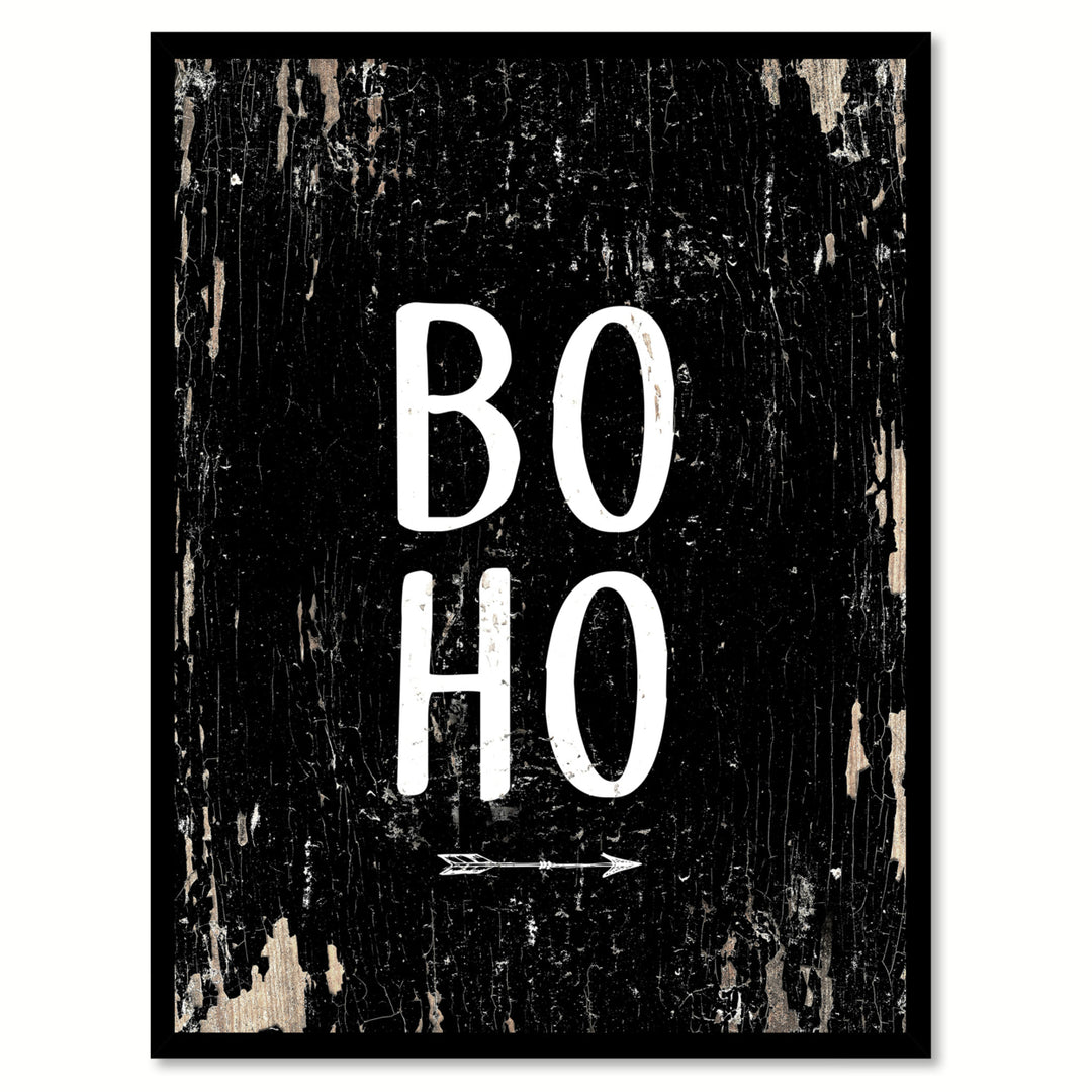 Boho Saying Canvas Print with Picture Frame  Wall Art Gifts Image 1