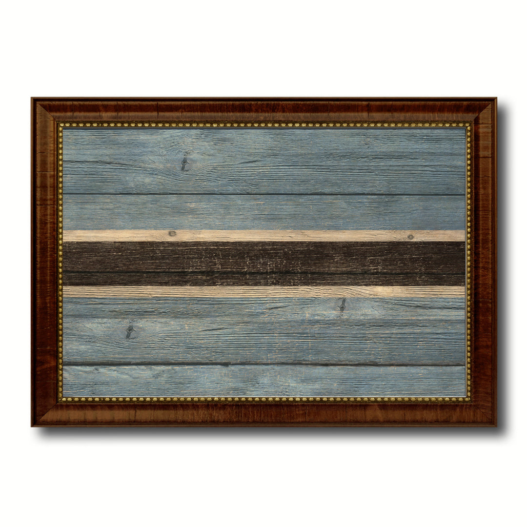 Botswana Country Flag Texture Canvas Print with Custom Frame  Gift Ideas Wall Decoration Image 1