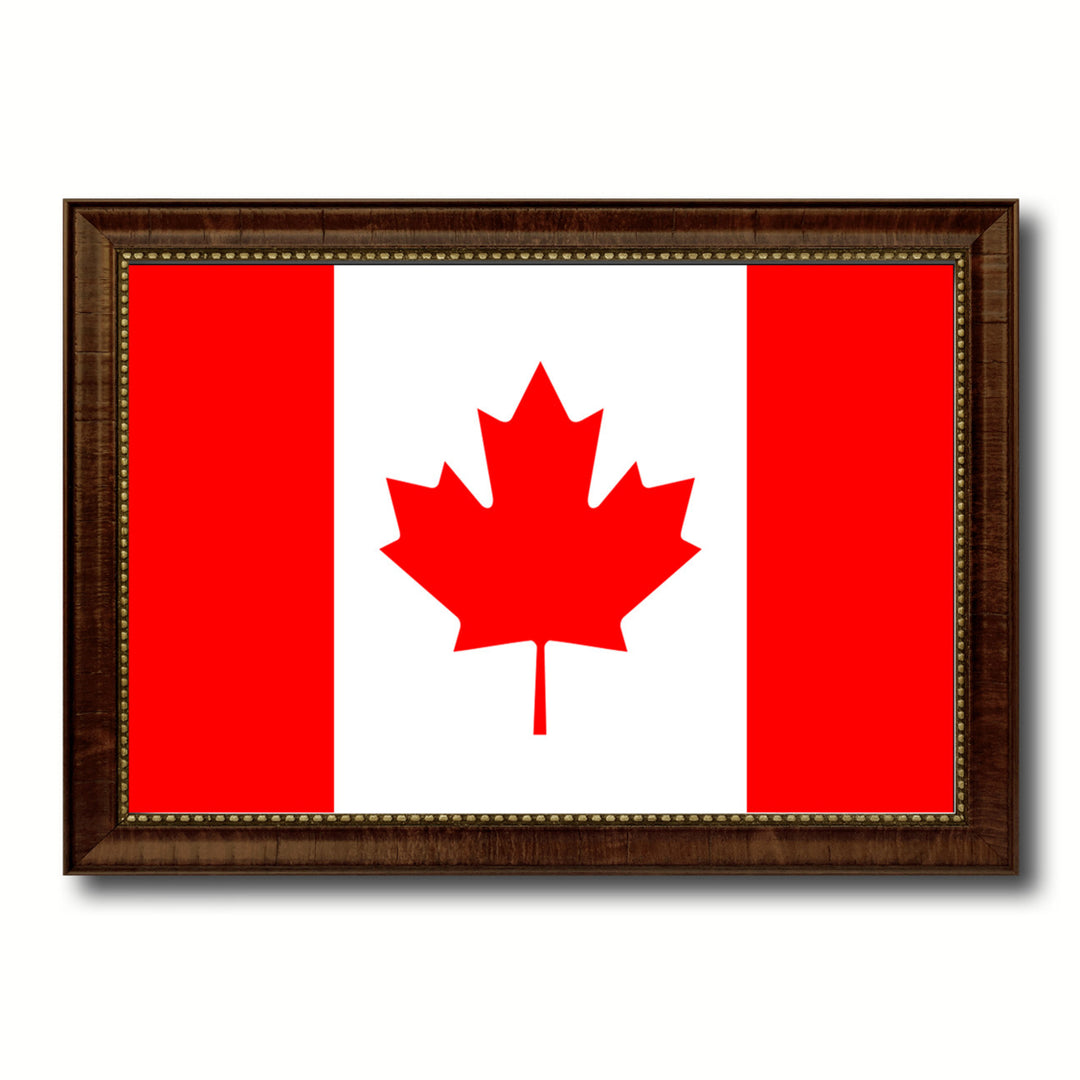 Canada Country Flag Canvas Print with Picture Frame  Gifts Wall Image 1