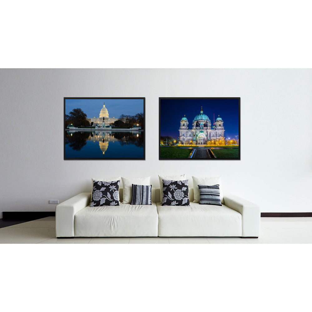 Capital Washington DC Landscape Photo Canvas Print Pictures Frames  Wall Art Gifts Image 2