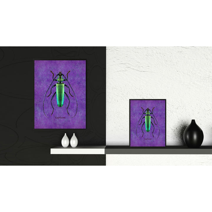Capricorn Purple Canvas Print with Picture Frames  Wall Art Gifts Image 2