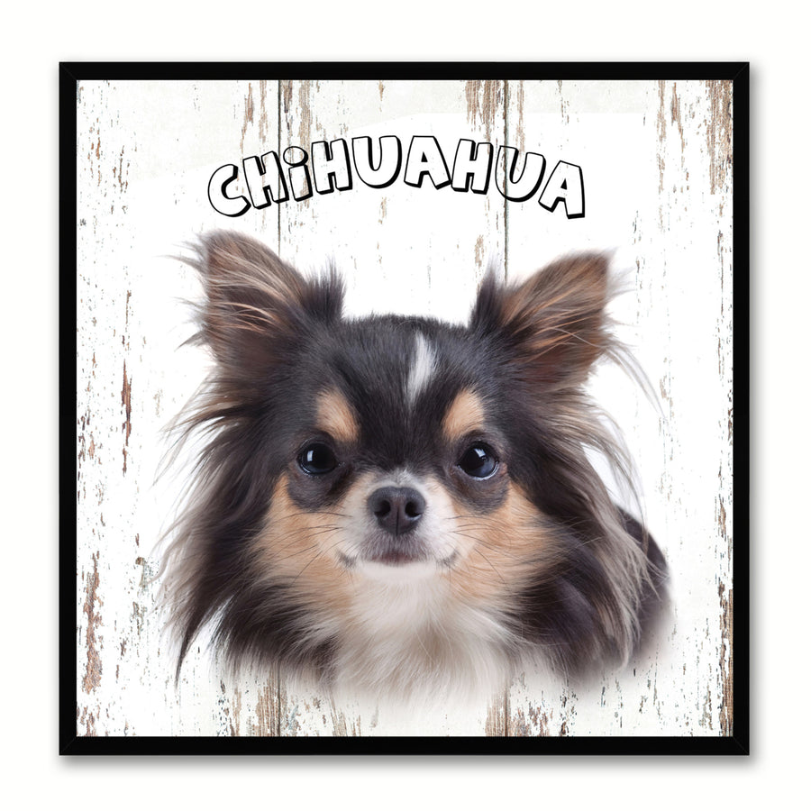 Chihuahua Dog Canvas Print with Picture Frame Gift  Wall Art Decoration Image 1